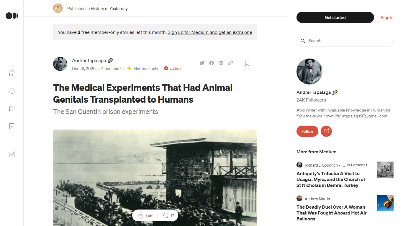 The Medical Experiments That Had Animal Genitals ...